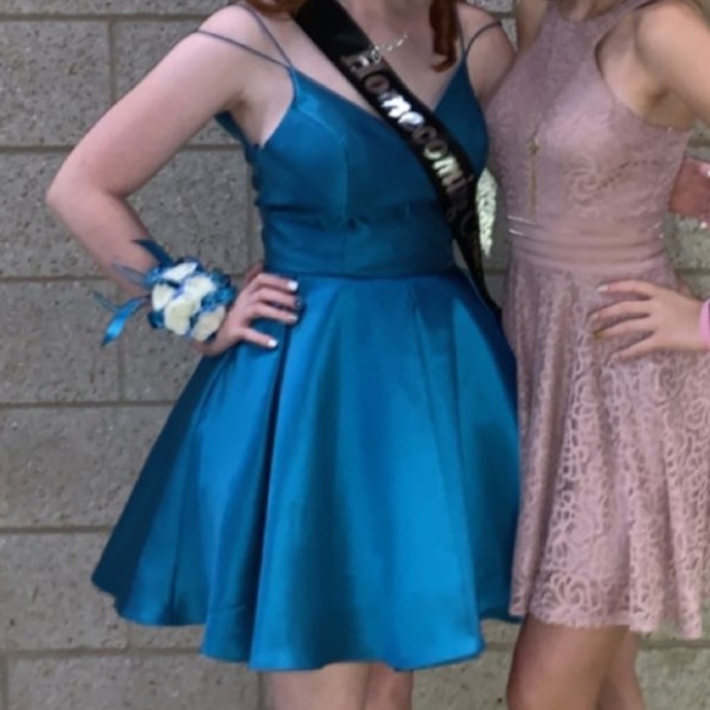 Blue Homecoming Dress from Peaches Boutique